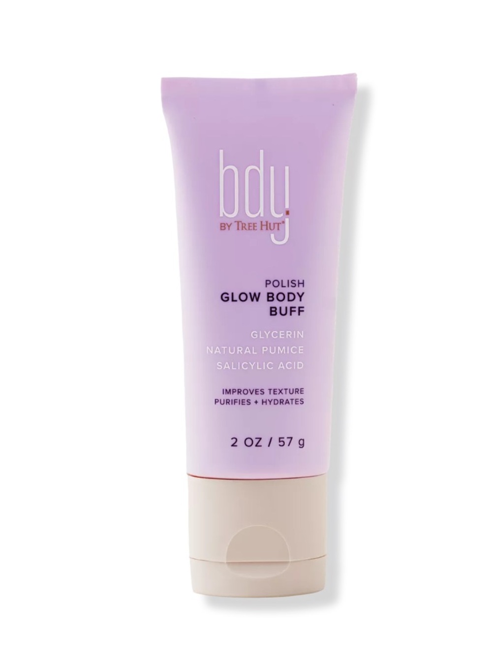 bdy. By Tree Hut Glow Body Buff Purifying Gentle Scrub Mini 2oz BRAND NEW/SEALED